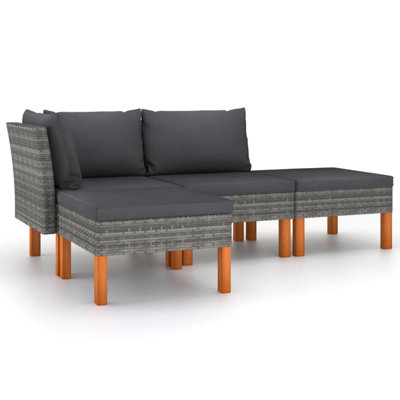 4 Piece Sofa Seating Group with Cushions