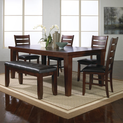 Lockway 6 Piece Solid Wood Dining Set