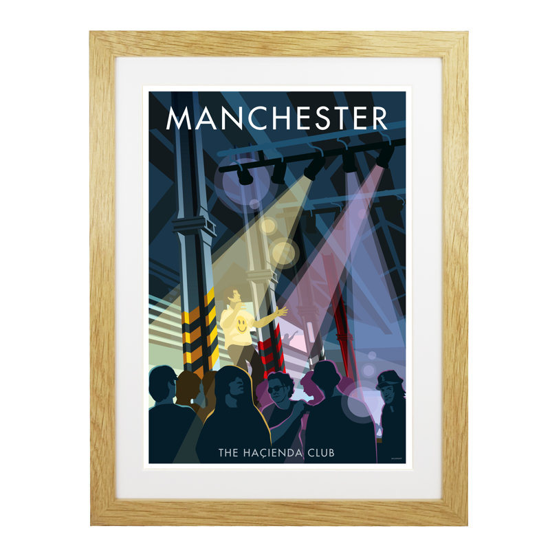 Manchester 11 by Stephen Millership - Print, Oak, 54cm H x 44cm W x 2.2cm D