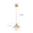1-Amber iron dimmable glass pendant light