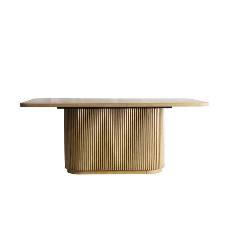 Table de salle à manger en bois d'hévéa