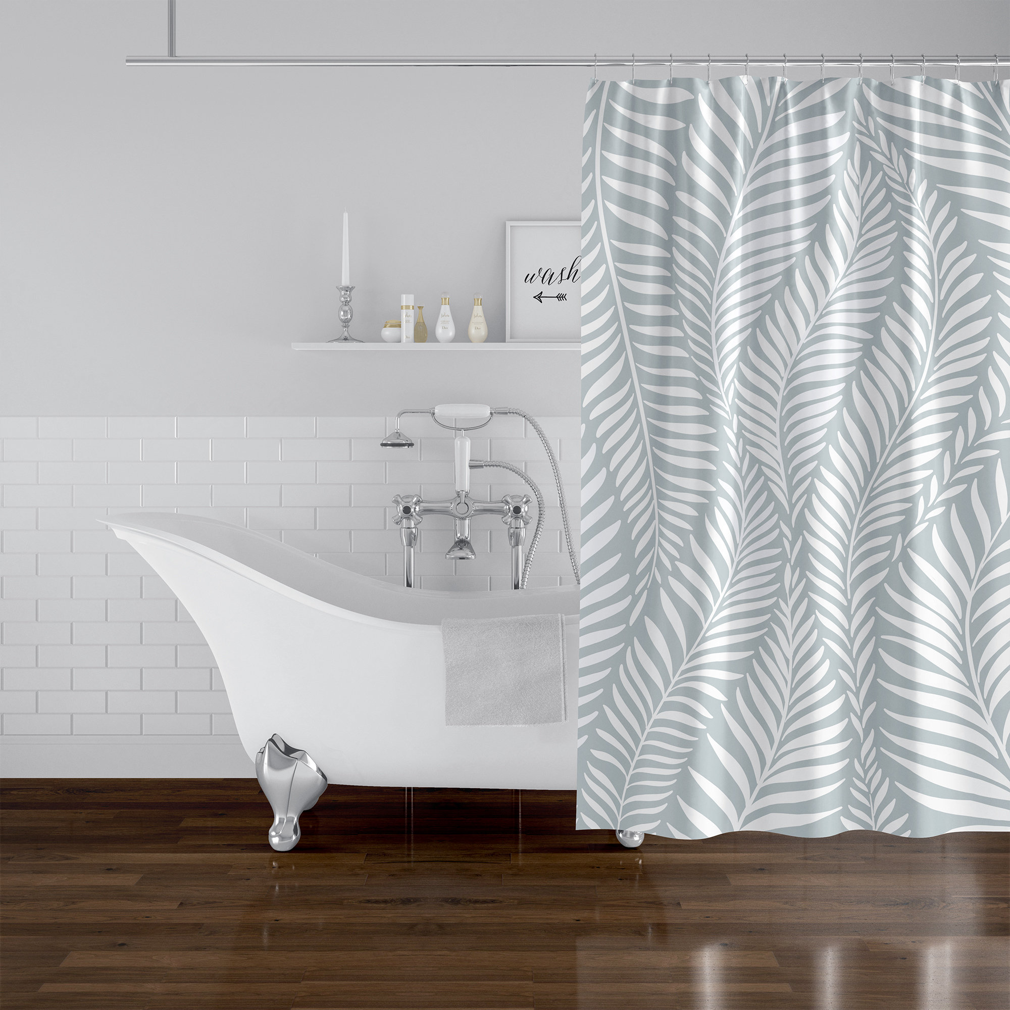 KAVKA DESIGNS Shelly Single Shower Curtain & Reviews | Wayfair
