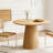 Wooden circular dining table-817645413