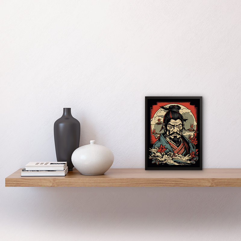Aashray Samurai Master Art Deco Tattoo Ink Body Art Rockabilly Americana - Single Picture Frame Print