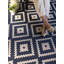 Tapis d'intérieur / extérieur bleu marine / beige Wald-311482200