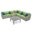 Cannes 9 Piece Seating Group with Cushions-264658379