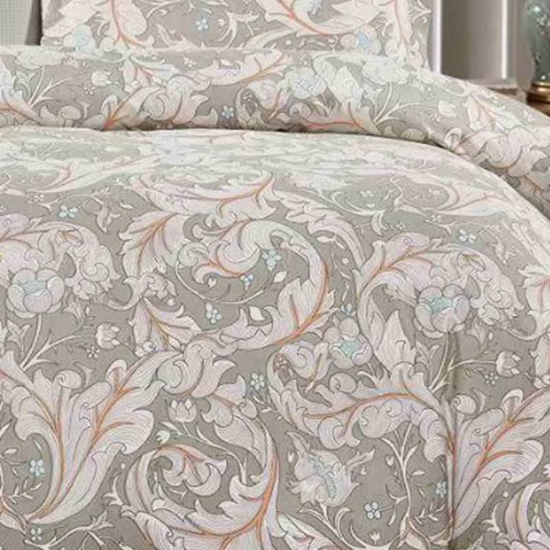 Ensemble d'édredon en microfibre, Édredon très grand et 2 très grandes taies déc, Gris