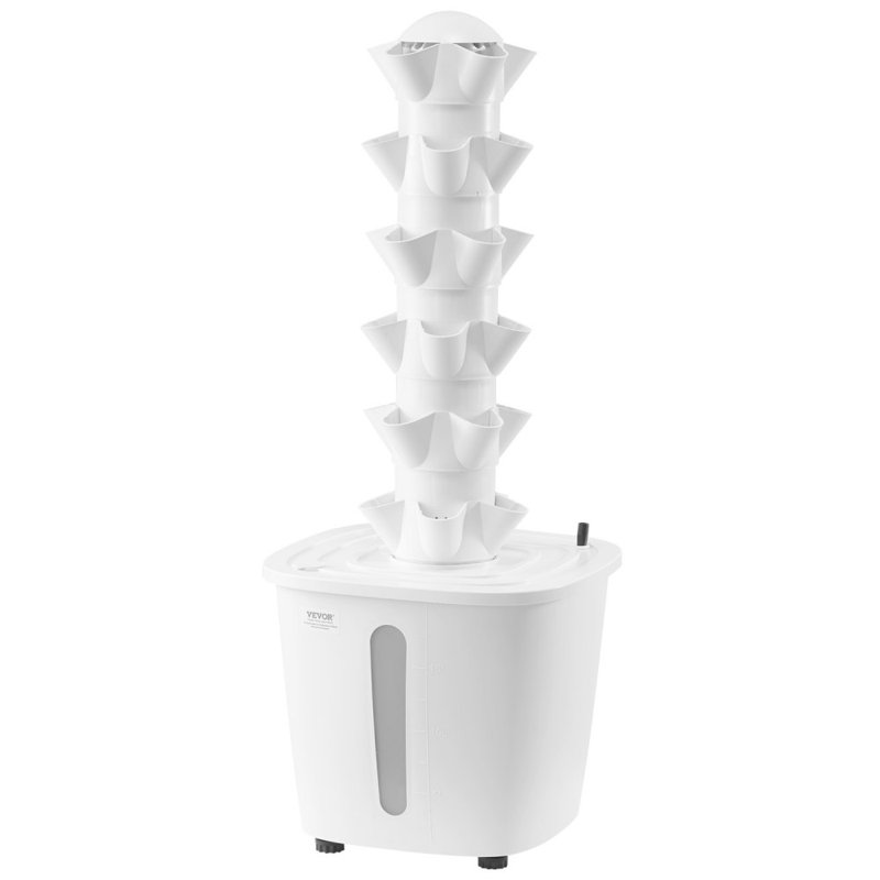 Hydroponic Growing System 30 Pods Indoor Smart Hydroponic Tower Garden with Pump, 34.25" H x 13.78" W x 13.78" D
