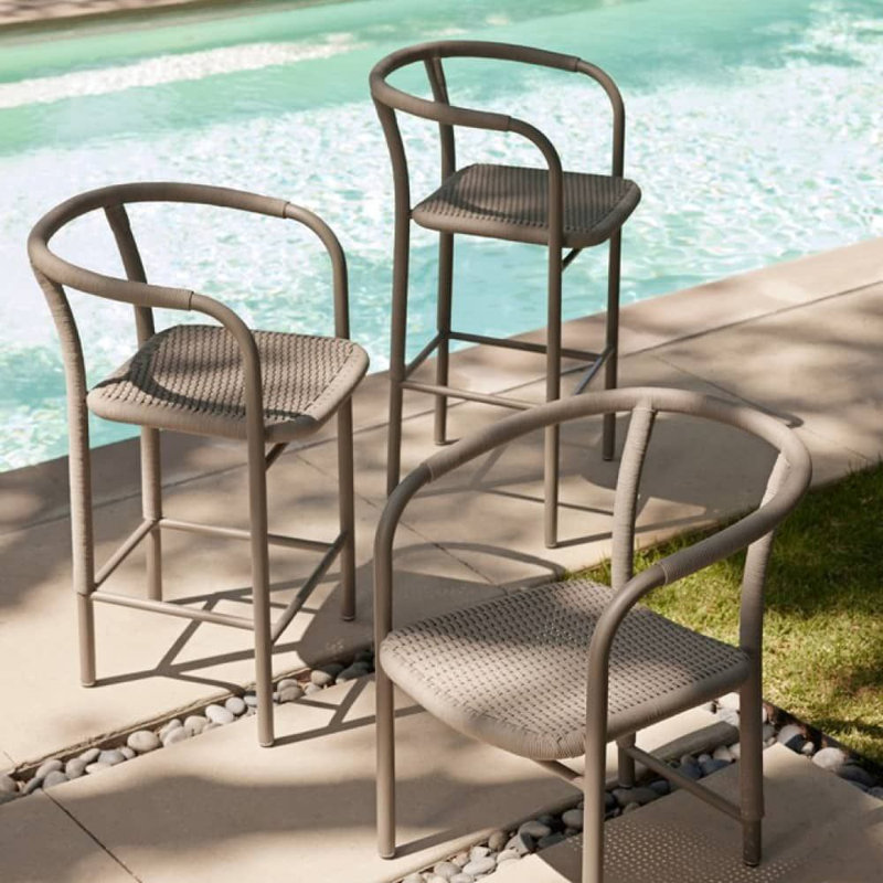 Feller Outdoor Bar Stool, 26"
