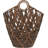 Plastic Rattan Geometric Storage Basket
