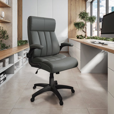 Baillie Medium Back Executive Office Chair with Flip-Up Arms