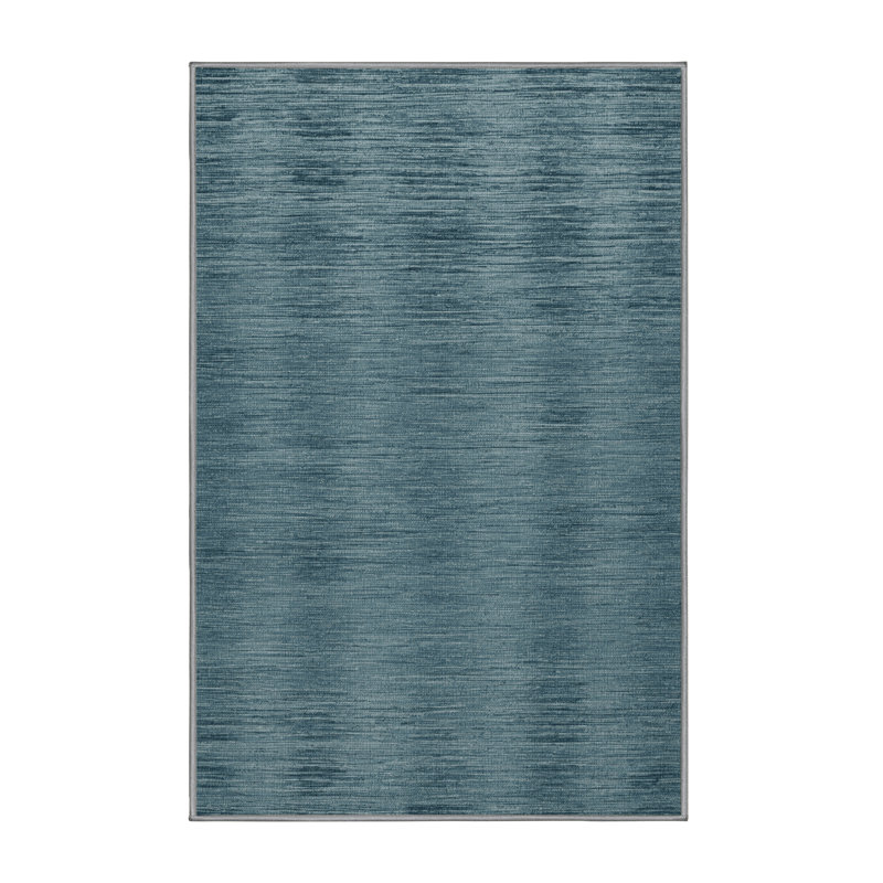 Tapis vert uni lavable à la machine, Rectangulaire 2 pi x 3 pi