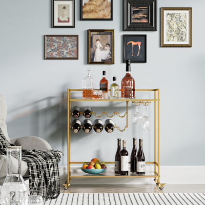 Diajah Metal Bar Cart by Mercer41