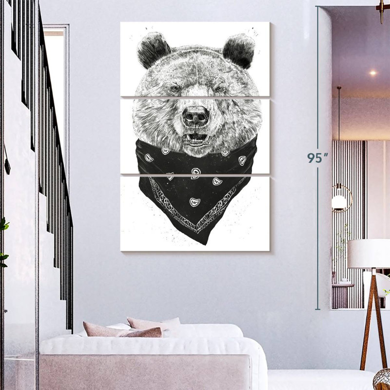 Brampt Wild Bear II, 65" H x 42" W