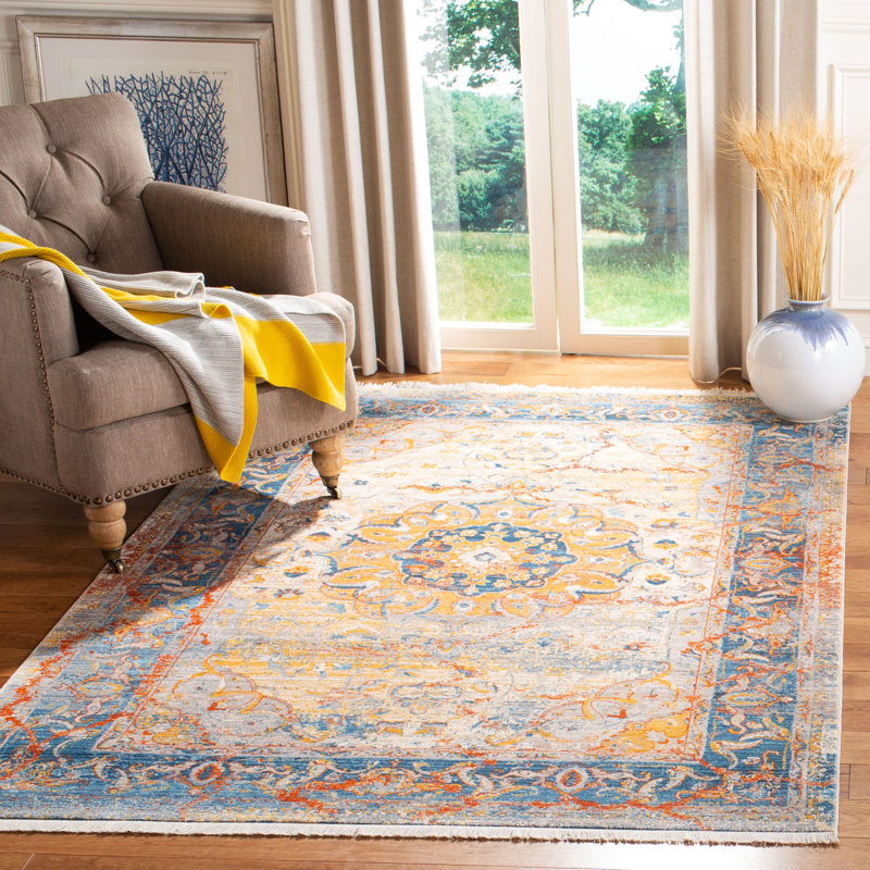 Tapis performance persan oriental rétro Johnsville, Rectangle 6 pi x 9 pi