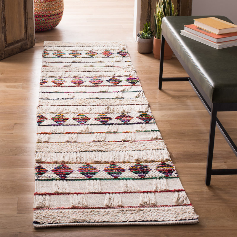 Cheney Hand Woven Performance Striped Rug, Runner 2'3" x 8'