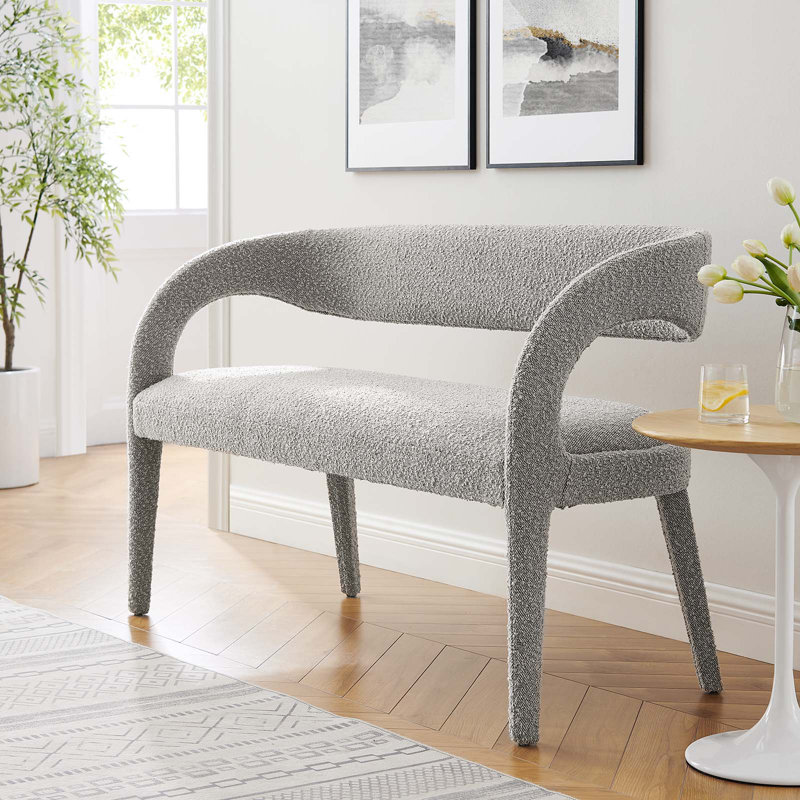 Banc d'appoint en tissu Modway Pinnacle Boucle, Taupe