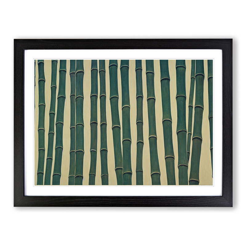 Stimulating Bamboo Forest - Framed Print, Black, 34cm H x 46cm W x 2cm D