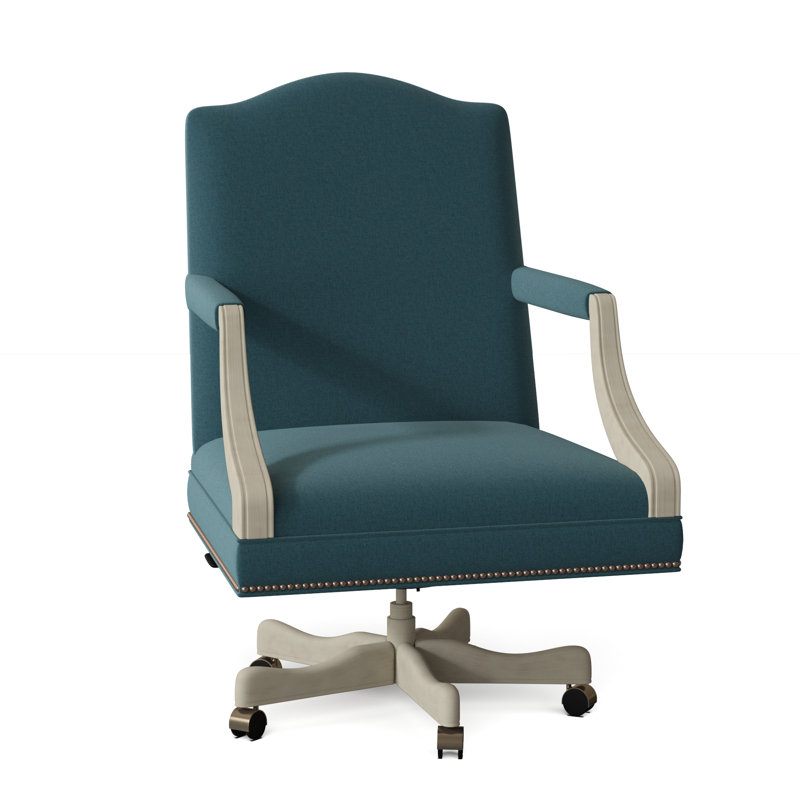 Troy Task Chair, Turquoise (8789 91), Creme Brulee