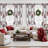 White Grommet Blackout Curtains,Holiday and Party Decorations Christmas Drapes, Window Curtains with Christmas Tree and Snowflake Print,Set of 2-1721754801