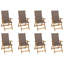 Patio Chair with Cushions Solid Wood Acacia-530213931