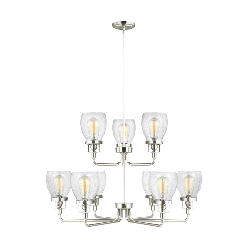 Shameka 9 - Light Dimmable Chandelier, Brushed Nickel