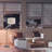 Floor Lamp With Beige Fabric Shade, Rotary Switch, And Dark Bronze Finish