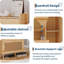 Armoire de rangement pour chaussures Natural Rattan