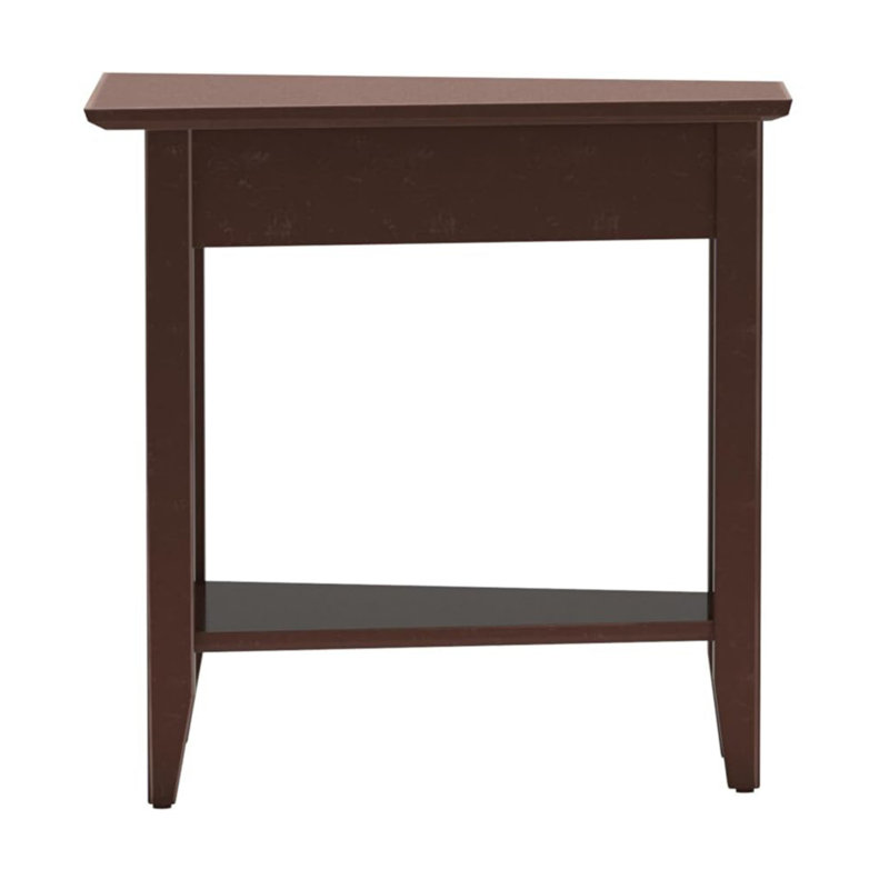 Carbin 24" Tall End Table with Shelf, Espresso