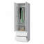 Armoire 2 tiroirs blanche 2 tiroirs
