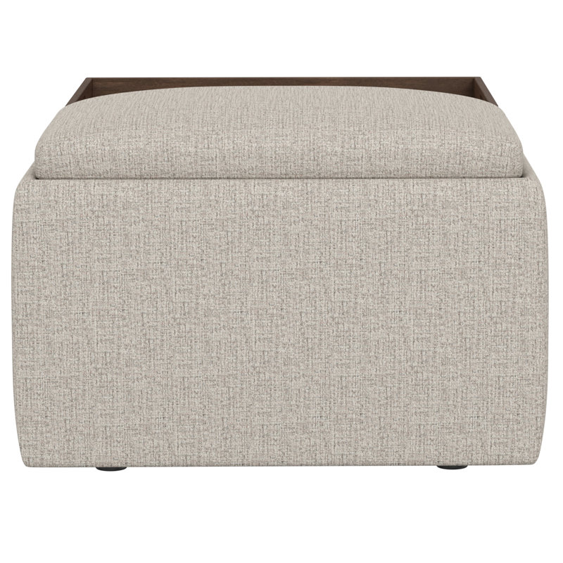Repose-pieds de rangement beige