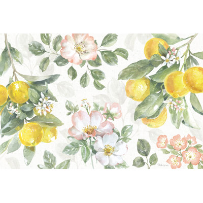 «Citrus Charm IV» par - peinture sur toile tendue