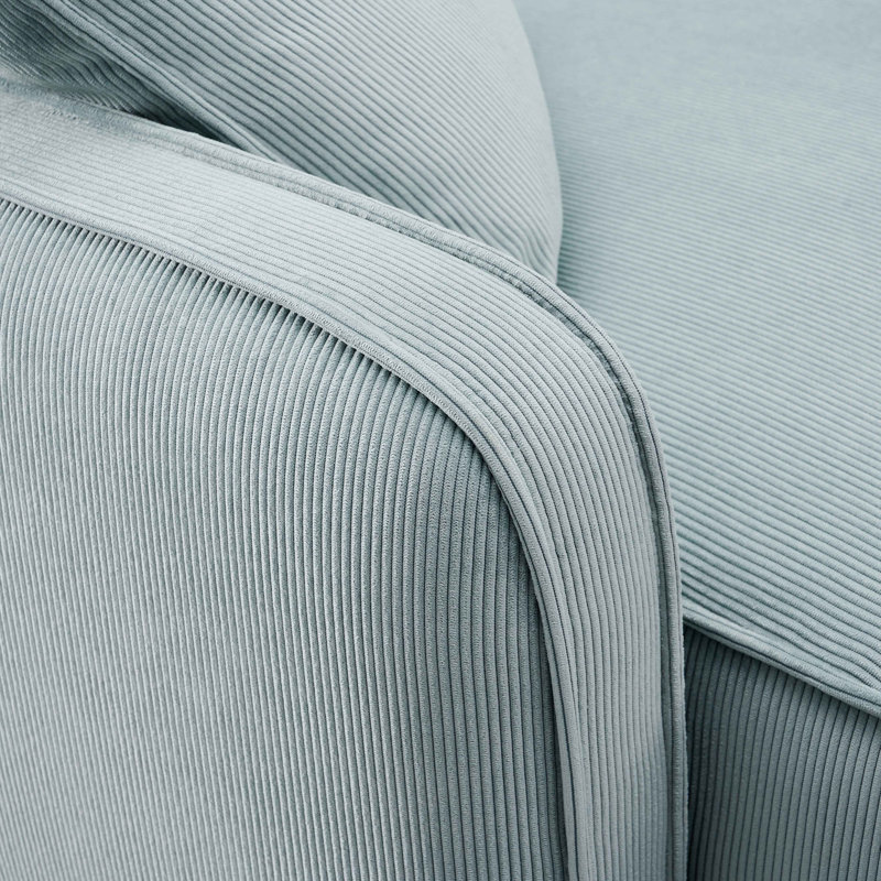 Canapé modulaire en velours côtelé Tov Furniture Travie, Écume de mer