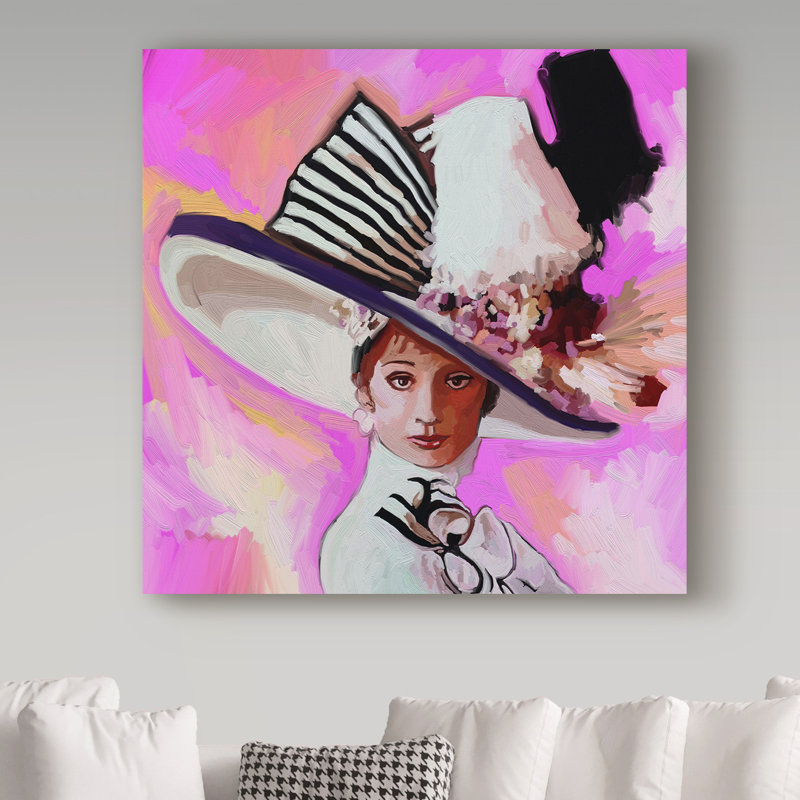 « audrey hepburn my fair lady », reproduction sur toile tendue, H 14 po x l 14 po x P 2 po