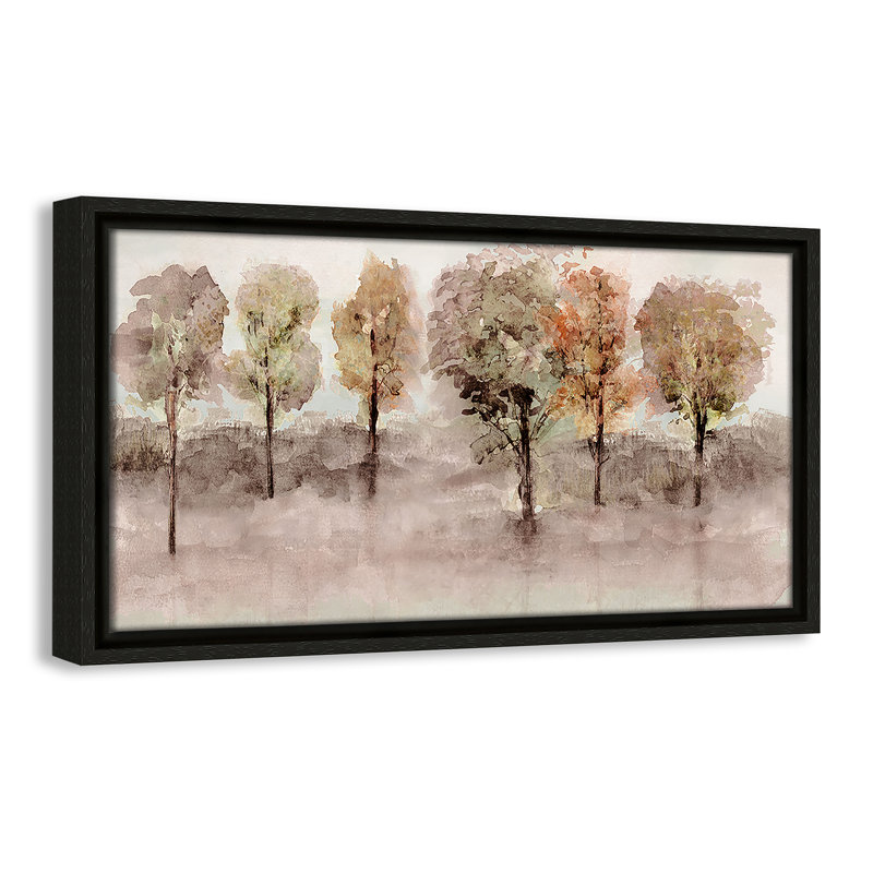 «Debruce Trees Print» par Val Rhodes, Espresso, H 9,5 po x l 17,5 po