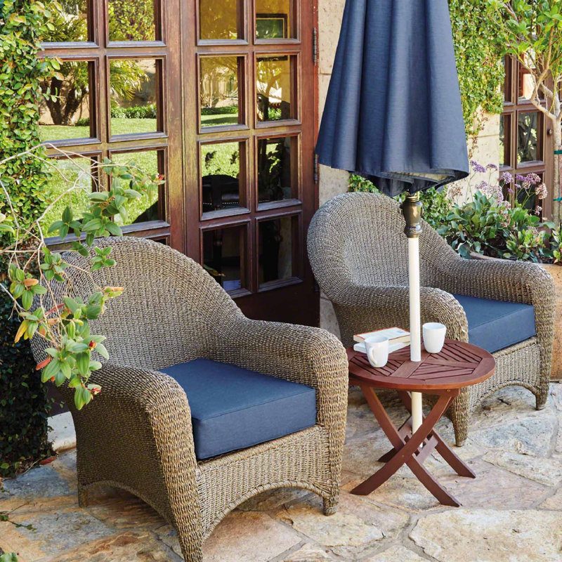 FadeSafe Pina ? Coussin de siège d’extérieur, H 4 po x l 21 po x P 20 po, Bleu indigo Heather