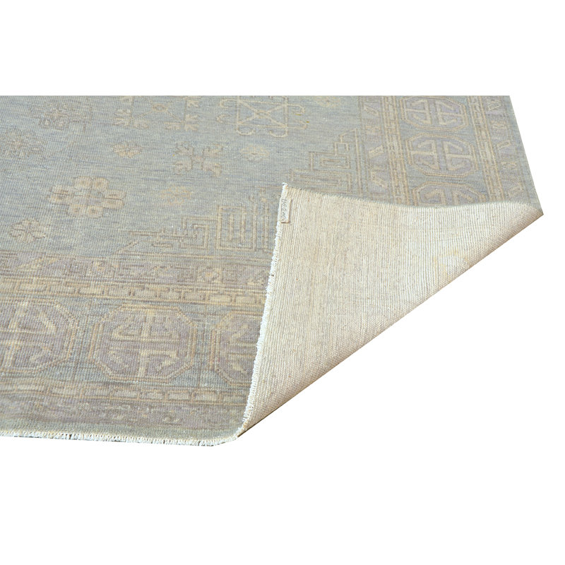 Wool Oriental Area Rug in Gray, Rectangle 2' x 3'