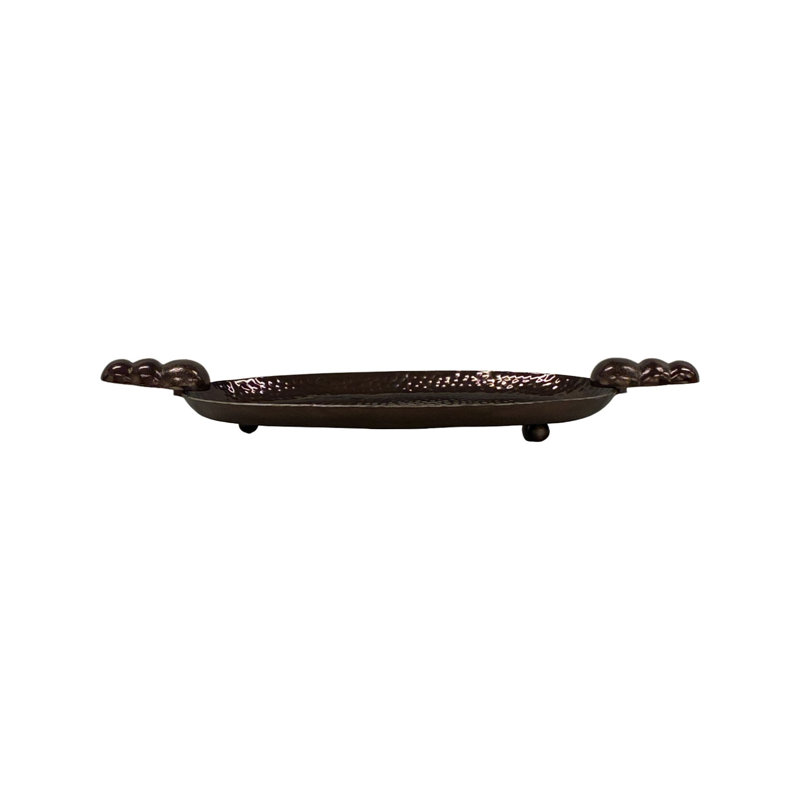 Calder Oval Bronze Tray Wall Decor, Bronze