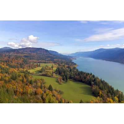 Cape Horn Viewpoint In Autumn - Wrapped Canvas Print
