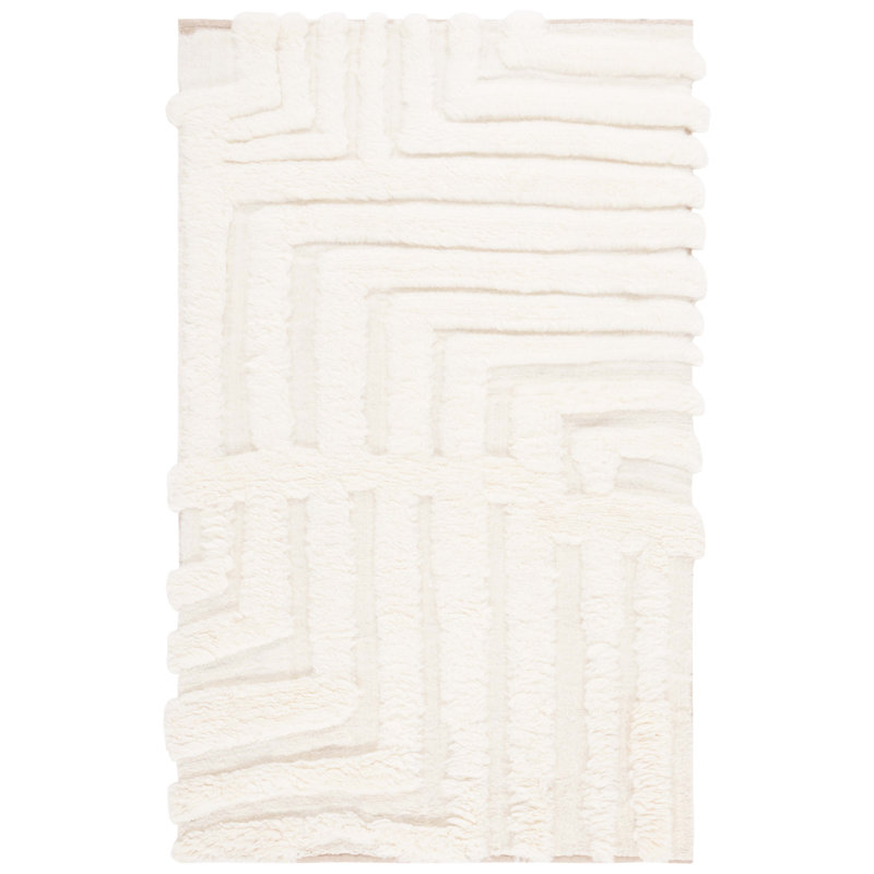 Hanoi Hand-Woven High-Low Area Rug, Rectangle 5' x 8'