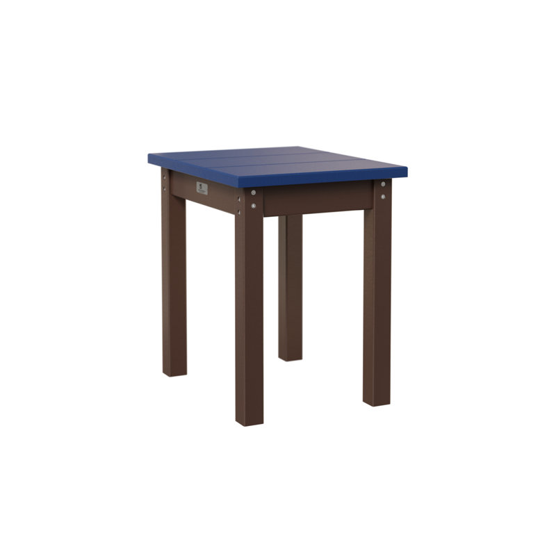 Berlin Gardens Economy End Table, Chocolate Brown, Pacific Blue
