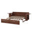 Lit de jour double avec bureau, tiroirs et table d'appoint hydraulique-531557414-531557415