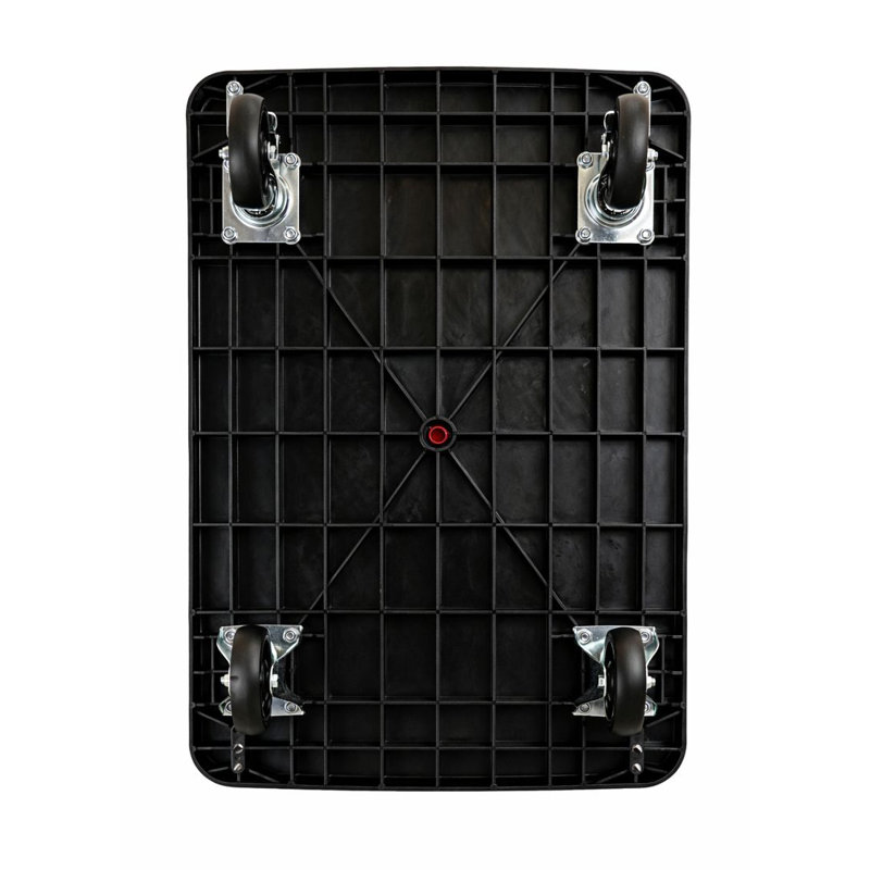 Camion plateforme pliable robuste, Noir, 35.8" H x 23.2" W x 35.4" D