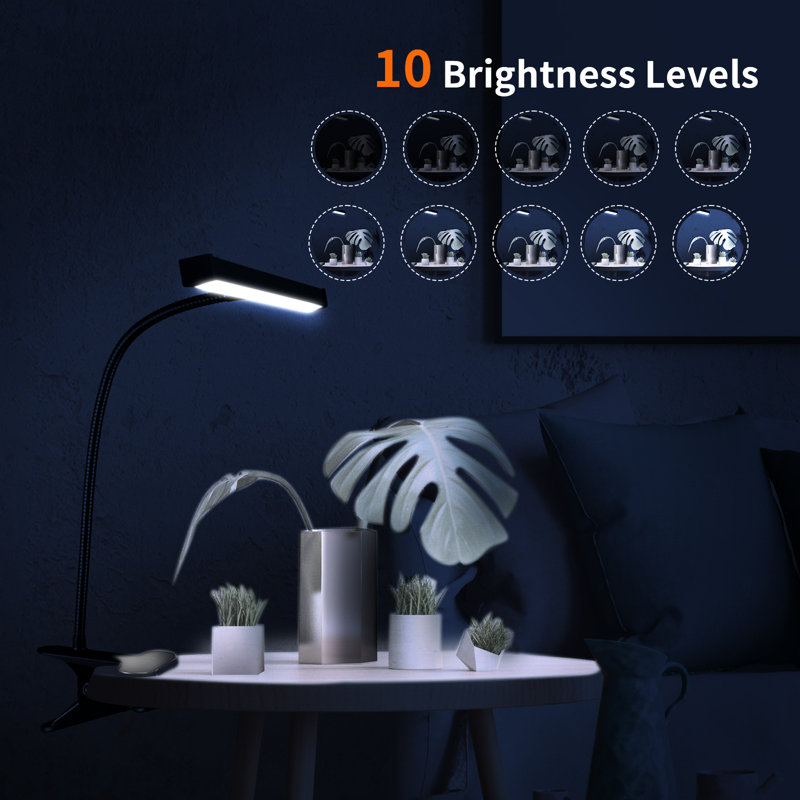 Led Desk Lamp With Clamp, Flexible Gooseneck Table Lam