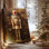 «Warm Lantern Hearth Carol», toile tendue avec châssis de qualité supérieure