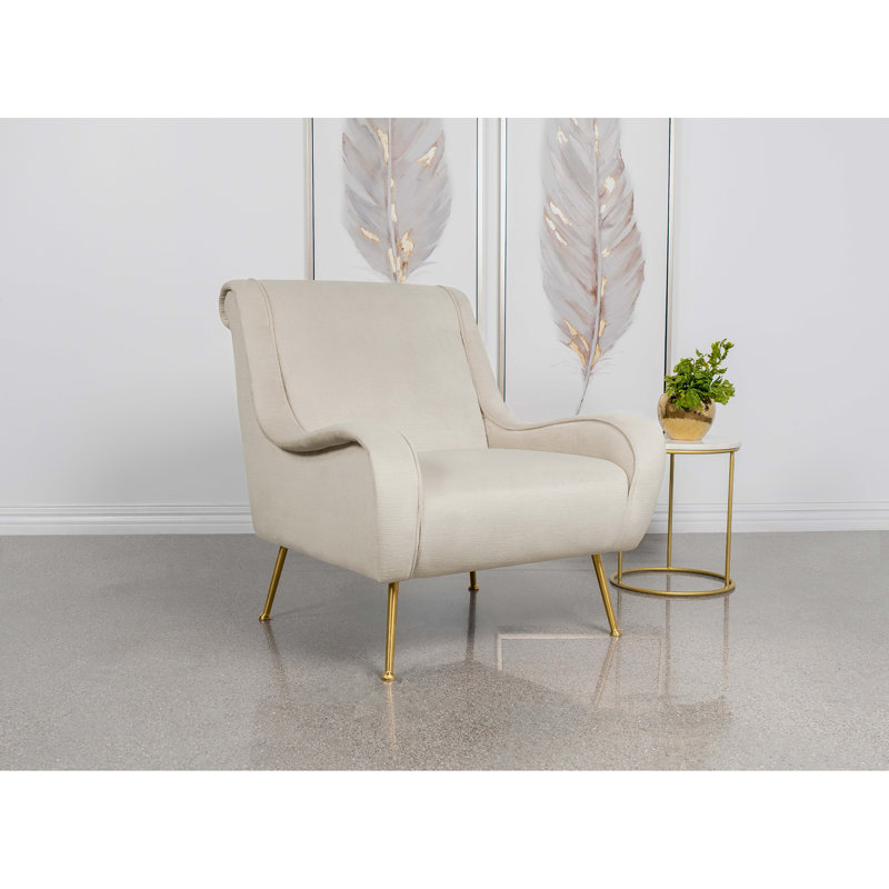 Fauteuil d'appoint Chic Lundy, Beige