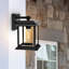 Lanterne murale d'extérieur traditionnelle 1 lumière de 10 po pour porche, patio et jardin Kinder-1099428821