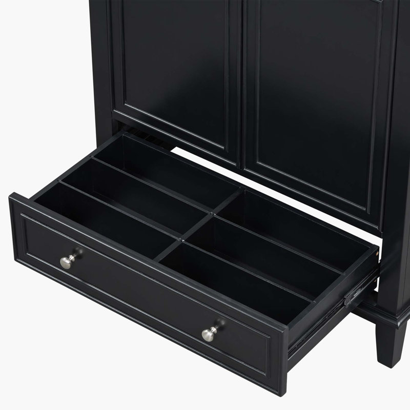 Meuble-lavabo polyvalent avec des matériaux de qualité et une conception réfléchie, Noir, noir, noir, noir