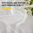 Wool-like Feel White Semi Sheer Rod Pocket Curtains (Set of 2)-1167246604
