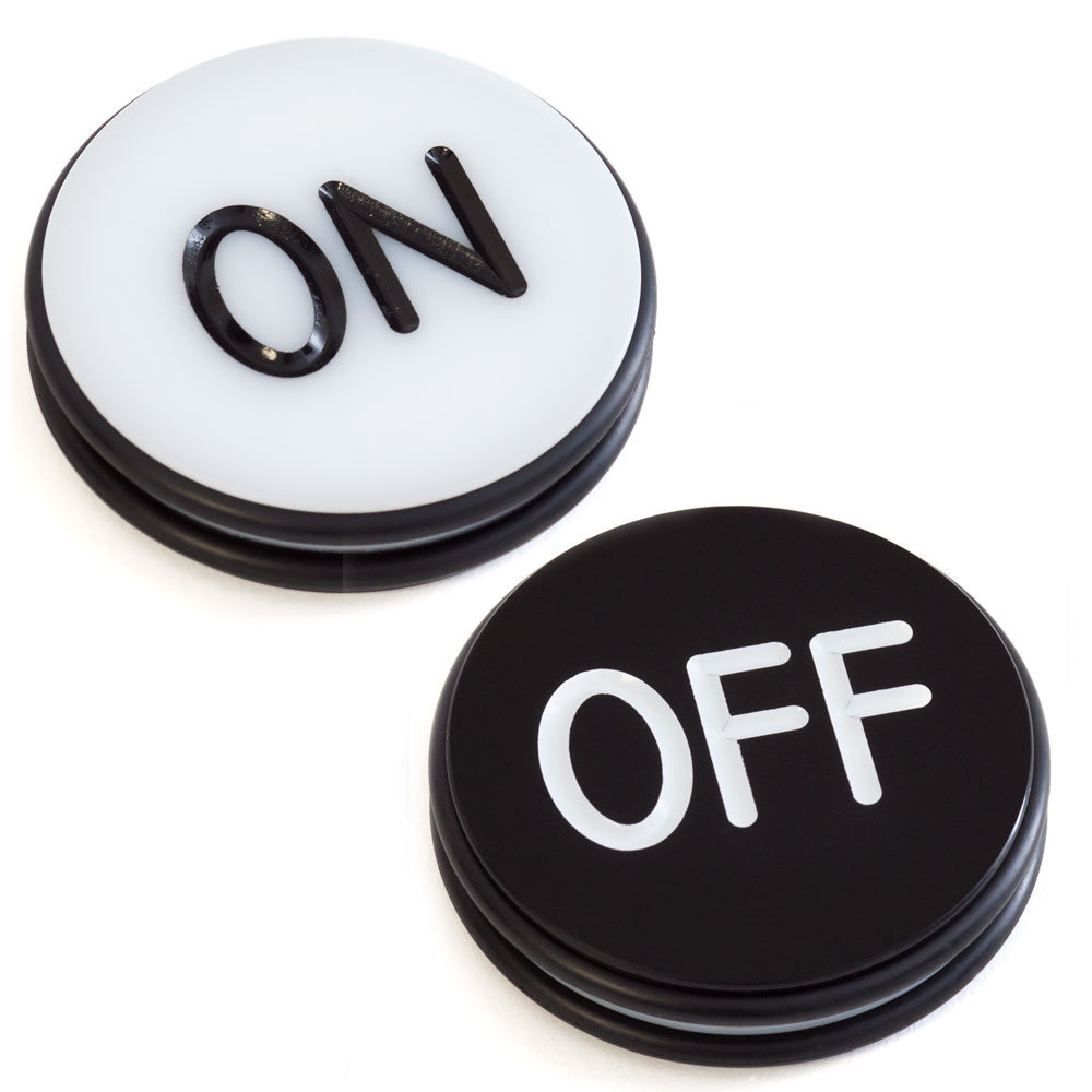 3-Inch Double-Sided Acrylic Craps ON/OFF Puck GSE Games & Sports Expert